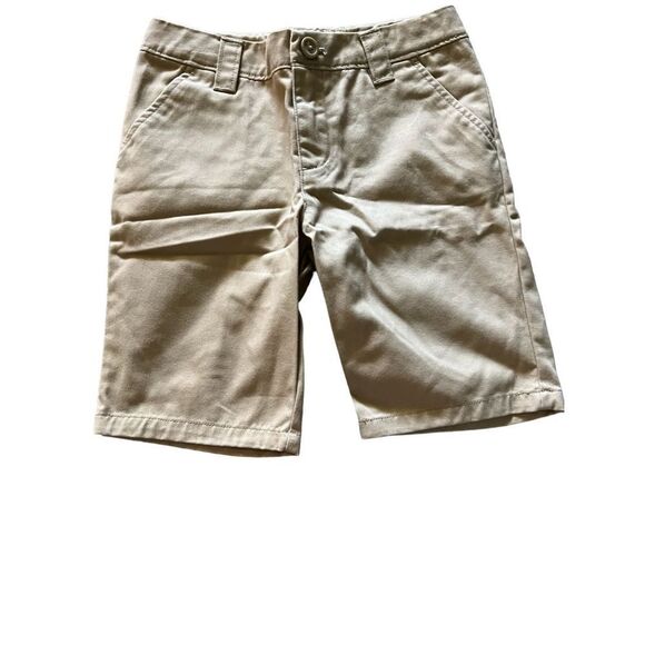 Two pair khaki school uniform shorts - Picture 2 of 3